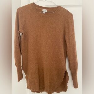 Women’s J. Crew Factory Merino sweater camel